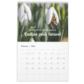 Schöne Blume und motivierend Zitate Kalender (Feb 2026)