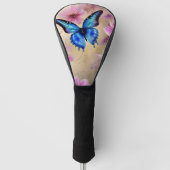 Schöne Blume und Schmetterling Golf Headcover (Vorderseite)