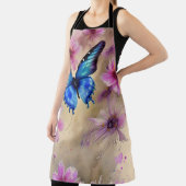 Schöne Blume und Schmetterling Schürze (InSitu)