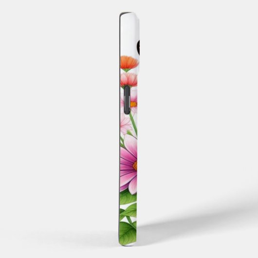 Schöne Blume und Schmetterlinge Case-Mate iPhone Hülle (Rückseite / Rechts)