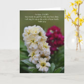 Schöne Blume und Scripterkarte Karte (Gelbe Blume)