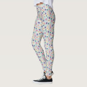 Schöne Blume und Umschläge Muster Leggings (Links)