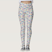 Schöne Blume und Umschläge Muster Leggings (Vorderseite)