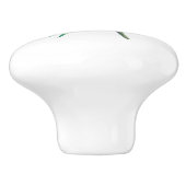 Schöne Blume und Vögel Keramikknauf (Seitenansicht)