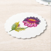 Schöne Blume Untersetzer (angewinkelt)