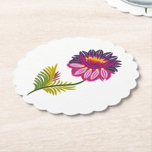 Schöne Blume Untersetzer (angewinkelt)