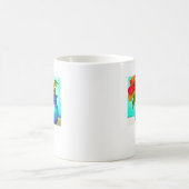 Schöne Blume Vase Kaffeetasse (Mittel)