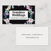 Schöne Blume Visitenkarte (Vorne/Hinten)