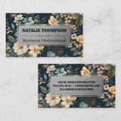 Schöne Blume Visitenkarte (Vorne/Hinten)