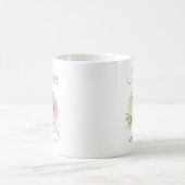 Schöne Blume Wasserfarbe Mutter des Bodens Kaffeetasse (Mittel)