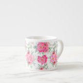 Schöne Blume Wasserfarbenes Muster Espressotasse (Vorderseite Rechts)