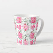 Schöne Blume Wasserfarbenes Muster Milchtasse (Rechte Ecke)