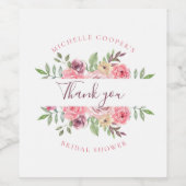 Schöne Blume Weinetikett (Einzelnes Label)