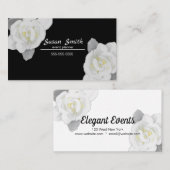 Schöne Blume Weiße Gartenanlagen Visitenkarte (Vorne/Hinten)