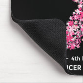 Schöne Blume Weltkrebstag Bewusstsein Mousepad (Ecke)