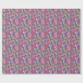Schöne Blume: Wildblume Geschenkpapier (Flach)