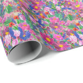 Schöne Blume: Wildblume Geschenkpapier (Rolleneckpunkt)