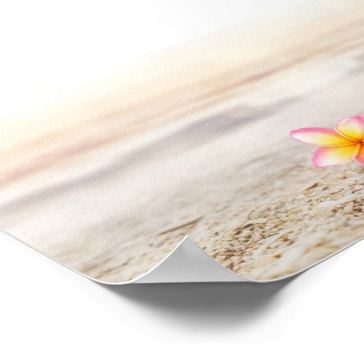 Schöne Blume, Zen Stones Poster (Ecke)