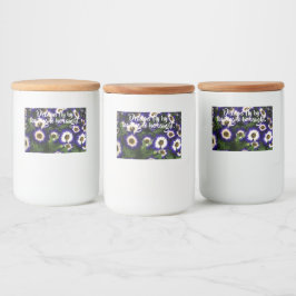 Schöne Blume Zitat Lebensmitteletikett