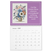 Schöne Blume Zitate Botanischer Kalender (Jan 2027)