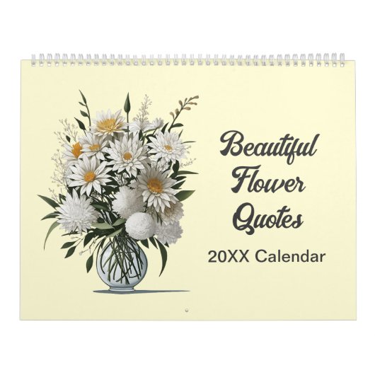 Schöne Blume Zitate Botanischer Kalender (Titelbild)