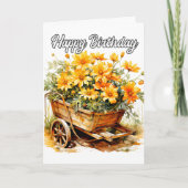 Schöne Blume zum Geburtstag Karte (Vorderseite)