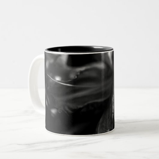 Schöne Blume Zweifarbige Tasse (Vorderseite Links)