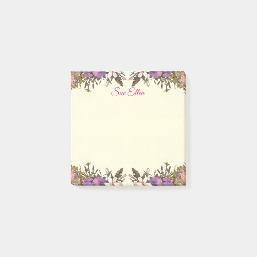 Schöne Blumen 987 Post-It Notizen (Vorderseite)