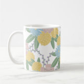 Schöne Blumen Blumen Elegante Kaffeetasse (Links)