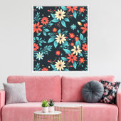 Schöne Blumen Blumenmuster Leinwanddruck (Insitu (Wohnzimmer))