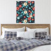 Schöne Blumen Blumenmuster Leinwanddruck (Insitu (Schlafzimmer))