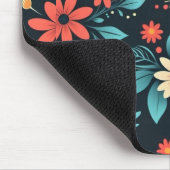 Schöne Blumen Blumenmuster Mousepad (Ecke)