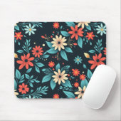 Schöne Blumen Blumenmuster Mousepad (Mit Mouse)
