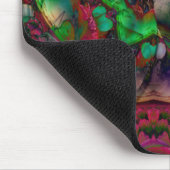 Schöne Blumen-Burst-Abstraktion Mousepad (Ecke)