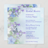 Schöne Blumen & Butterfly Bridal Dusche Einladung (Vorne/Hinten)