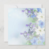 Schöne Blumen & Butterfly Bridal Dusche Einladung (Rückseite)