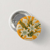 Schöne Blumen Button (Vorne & Hinten)