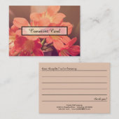 schöne Blumen der Kommentarkarte Visitenkarte (Vorne/Hinten)