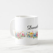 Schöne Blumen-Design-VORLAGE Kaffeetasse (Vorderseite Links)