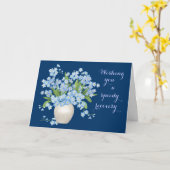 Schöne Blumen erhalten wohle Wünsche Karte (Gelbe Blume)