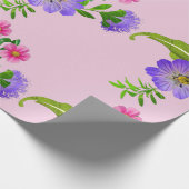 Schöne Blumen Geschenkpapier (Ecke)
