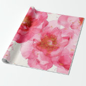 Schöne Blumen Geschenkpapier (Ungerollt)