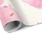 Schöne Blumen Geschenkpapier (Rolleneckpunkt)
