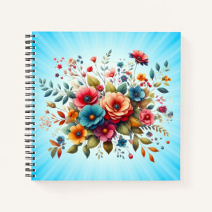 Schöne Blumen Gestaltung-58576 Notizblock