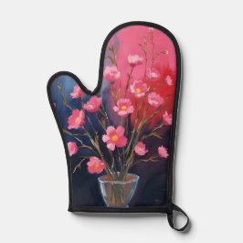 Schöne Blumen in einer Vase Ofenhandschuh