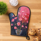 Schöne Blumen in einer Vase Ofenhandschuh (Oben unten)