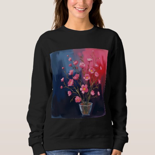 Schöne Blumen in einer Vase Sweatshirt (Vorderseite)
