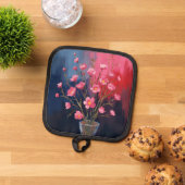 Schöne Blumen in einer Vase Topflappen (Oben Unten)