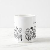 Schöne Blumen Kaffeetasse (Mittel)