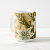 Schöne Blumen Kaffeetasse (Vorderseite Links)